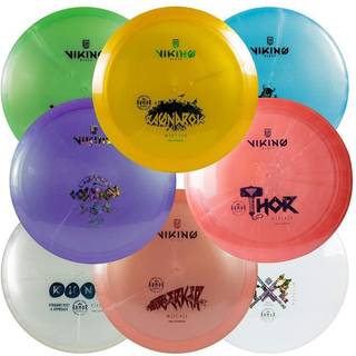 Viking Discs 8 -Disc Set in Armor Plastic - Disc Golf Equipment Bulk Set