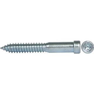 Adjufix 120065 Træskrue 8 x 64 mm, galvaniseret 8-pak