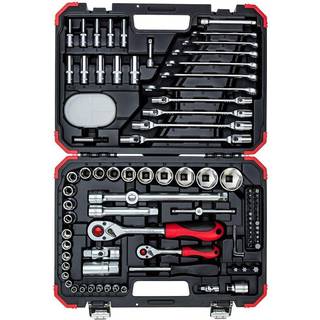 Gedore R46003092 Topnøglesæt1/4" + 1/2" - 92 dele