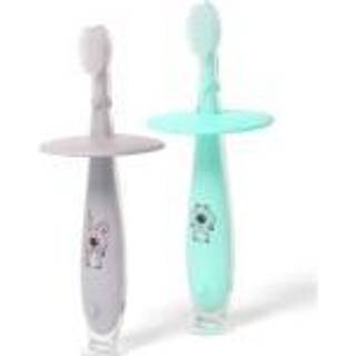 BabyOno Safe Baby Toothbrush Grey Tandbørste til børn 12m+ 1 stk. - 1 stk.