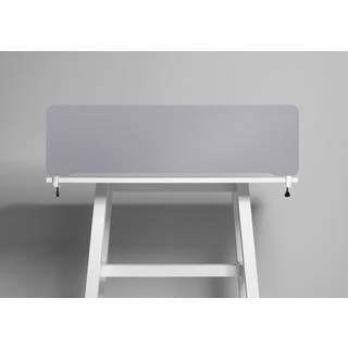 Lintex Edge Table bordskærmvæg 200x40cm grå med sort liste