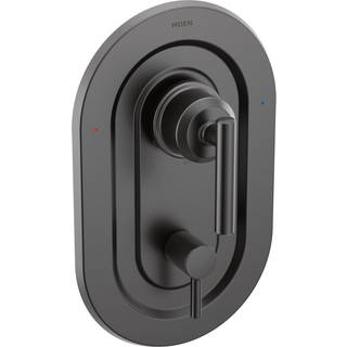 Moen T2900BL GIBSON POSI-TEMP med indbygget 3-funktionsoverf?rselsventil Trim Kit Ventil kr?vet matte sort