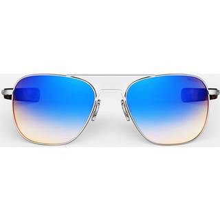 Randolph Engineering Aviator Polarized AF243 55 Solbriller Mænd Grå - Matte Chrome Grey - 55mm