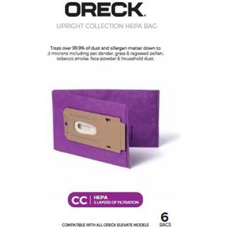 ORCECK TYPE CC HEPA LOPRIGHT VACUUM CLEANER BAG AK1CC6H 6-PACK PURPLE