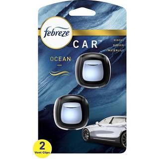 Febreze Car Ocean Scent Air Freshener Vent Clip 0,07 oz. Car Vent Clip 2 Count