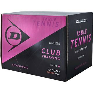 Dunlop 40+ Club Training bordtennisbolde - 144 stk.