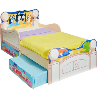 Bluey Juniorseng med Opbevaring 70x140, Hvid
