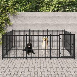 udendørs hundegård 8,47 m² stål