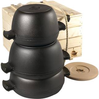 Skeppshult Grytstapel Küchen-Set 6-teilig - Gusseisen - Schwarz