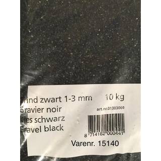 Akvariegrus sort 1-3 mm 9 kg.