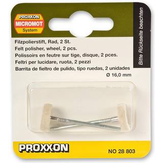 Proxxon filtpolerstifter hjulformet, 2 stk. - 28803