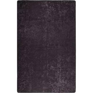 gulvtæppe 80x150 cm skridsikkert og vaskbart antracitgrå