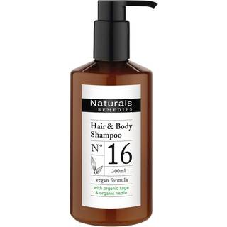 Naturals Remedies No.16 Hår og bodyshampoo med pumpe 300ml