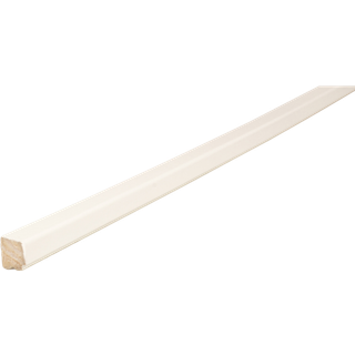 Glasliste hvid - 16 x 15 x 3000 mm (På lager i butik)