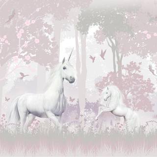 Unicorn Forest / Enhjørningsskov tapet 243 x 305 cm