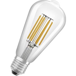 FORÅRSUDSALG - E27 - Osram LED Pære - Klar - 4W - 840lm - 3000K - Edison - A-lyskilde
