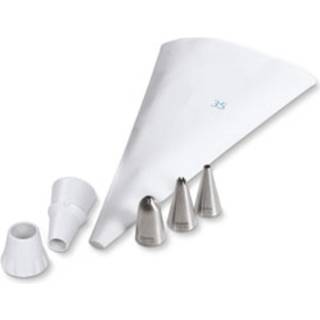Städter Tortenzauber Set 5-teilig Spritzbeutel Adapter 3 Edelstahl Tüllen