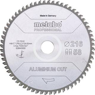 Rundsavsklinge til aluminium Metabo FZ/TZ Aluminium Cut Professional; 254x30x72 mm; -5°