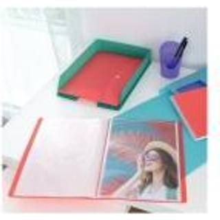 Esselte Colour'Breeze A4 dokumentmappe PP, pakke med 3 Koral