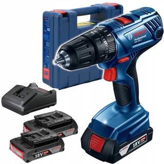 Slagskruetrækker / bor Bosch GSB 180-LI; 18 V; 2x2,0 Ah batt.