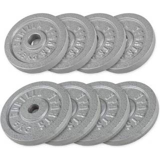 Vægtskiver IRON Silver 4x5 kg 4x2,5 kg