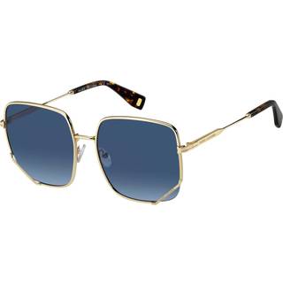 Marc Jacobs Kvinde MJ 1008/S 06J Solbriller Metal Guld Blå Firkantet Skygge