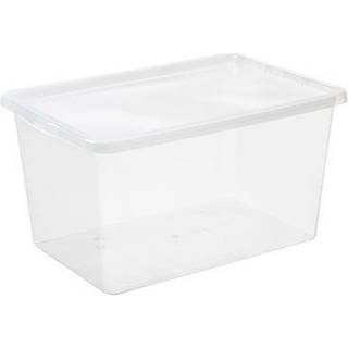 Basic plastboks inkl låg, 52 liter, Klar