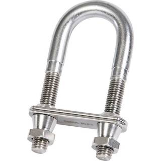 Låsbøjle / stævnøgle med dækplade, klasse 3, BEMA RLB-3, rustfrit stål AISI 316, M12, Ø13 mm