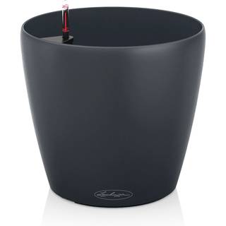Lechuza Classico Color udendørs krukke til blomster med selvvandingssystem Slate Ø21 x H20 cm