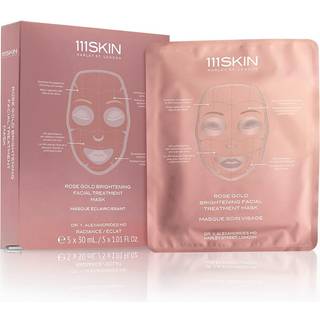 111Skin Rose Gold Brightening Facial Treatment Mask Boxed Nano Free (5 x 30 ml)