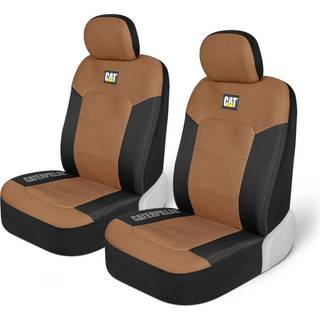 Cat Meshflex Automotive Seat Covers til biler lastbiler og SUV'er (sæt af 2) - Beige bilsædeovertræk til forsæder Truck sædebeskyttere med komfor