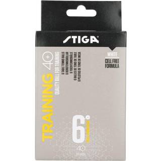 STIGA Bordtennisbold Training ABS 6, Hvid