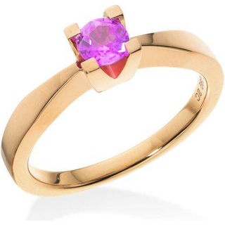 Scrouples Kleopatra Jubilæum 14 Karat Guld Ring med Pink Safir