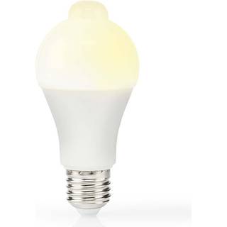 Nedis LED Pære E27 | A60 | 8.5 W | 806 lm | 3000 K | Hvid | Retro stil | Frosted | Bevægelsesdetektering | 1 stk