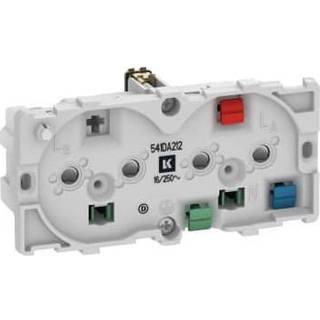 Fuga dob. stikkontakt 2-pol m/jord og LED lampe 2m