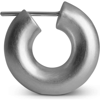Jane Kønig - Small Chunky Hoops Mat Sølv