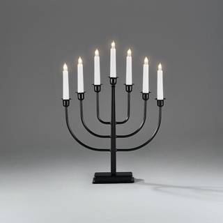El-lysestage 7 lys metal 45 cm - Messing