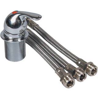 Etgrebsblander båd Barka MI 2000/1, 3/8" G (BSP), forkromet messing