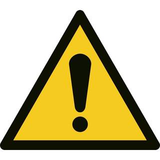 Giv agt - Advarselsskilt - ISO7010 ark a 10 stk klistermærker