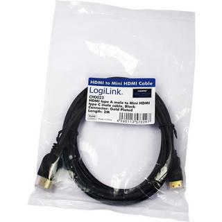 Kabel HDMI/Mini Hdmi 2m Sort