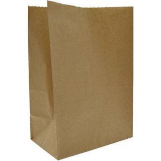 Papirspose med klodsbund 30 liter 320/170x450mm brun