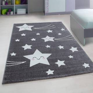 Børnetæppe Kids 610 - Grå - 120X120 (Rundt)