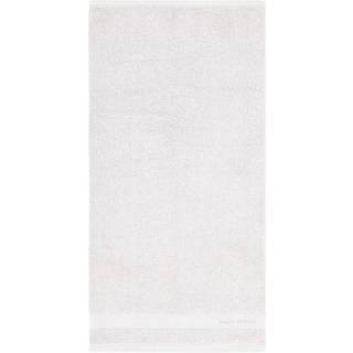 Luksus håndklæde - 50x100 cm - Hvid - 100% Bomuld - Marc O Polo håndklæder på tilbud