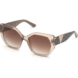 Guess Kvinde GU7741 57G Solbriller Injiceret Beige Brun Geometrisk Normal Spejl