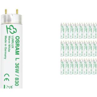 Fordelspakke 25x Osram T8 Lumilux 36W - 830 varm hvid | 120cm