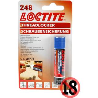 Loctite 248 - gevindlåsemiddel - 9 ml.
