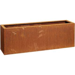 Njord Rektangulær krukke - Bed I Cortenstål  120x30x50 cm ✓ På lager - klar til levering og afhentning