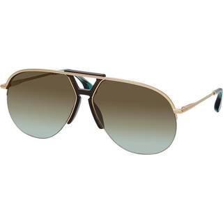 Victoria Beckham Kvinde VB222S 704 Solbriller Metal Guld Lyseblå Rund Skygge