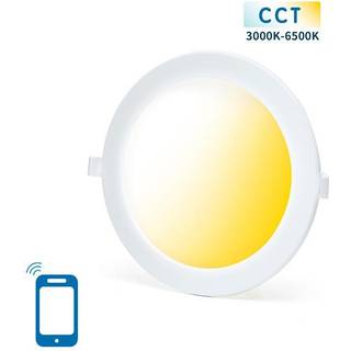 Outlet: Aigostar Smart WiFi CCT LED Downlight (Ø220) 18W, Dæmpbar - Hvid