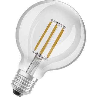 FORÅRSUDSALG - E27 - Osram LED Pære - Klar - 4W - 840lm - 3000K - Globe - A-lyskilde